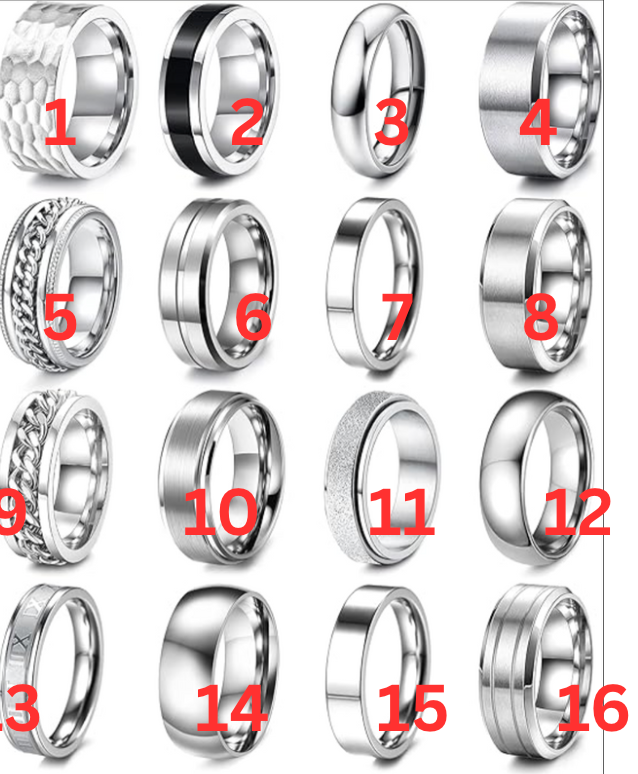 Mens Silver Wedding Bands