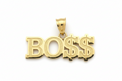 10K Gold Boss Pendant