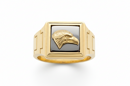 10K Solid Gold Eagle Ring a Size 11