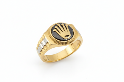 10K Solid Gold Crown Ring - Size 11