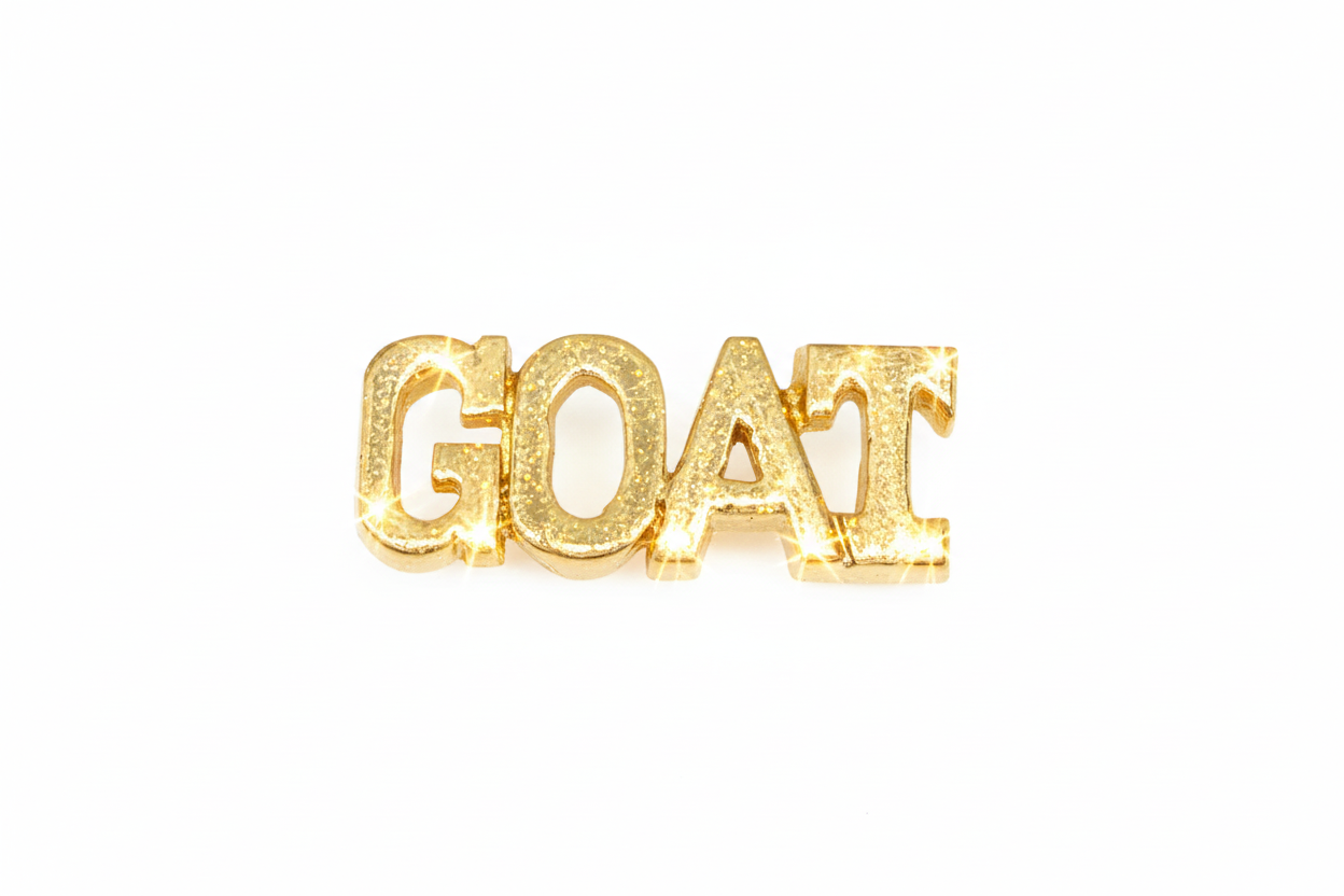 10K Solid Gold Goat Ring - Size 8