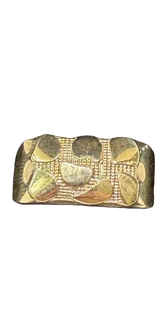 10K Solid Gold Nugget Ring - Size 9.5