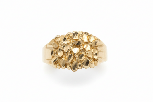 10K Solid Gold Nugget Rings - Size 11