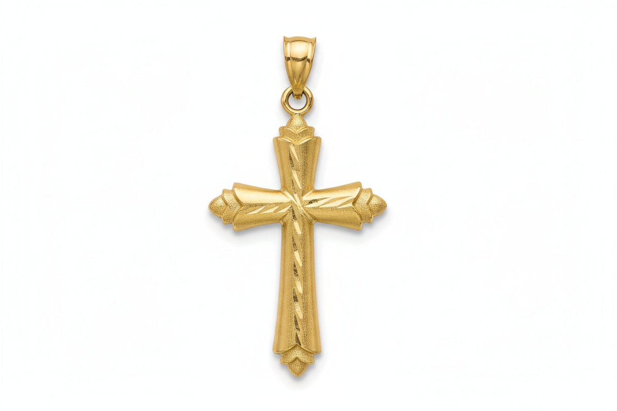 10K Cross Pendant