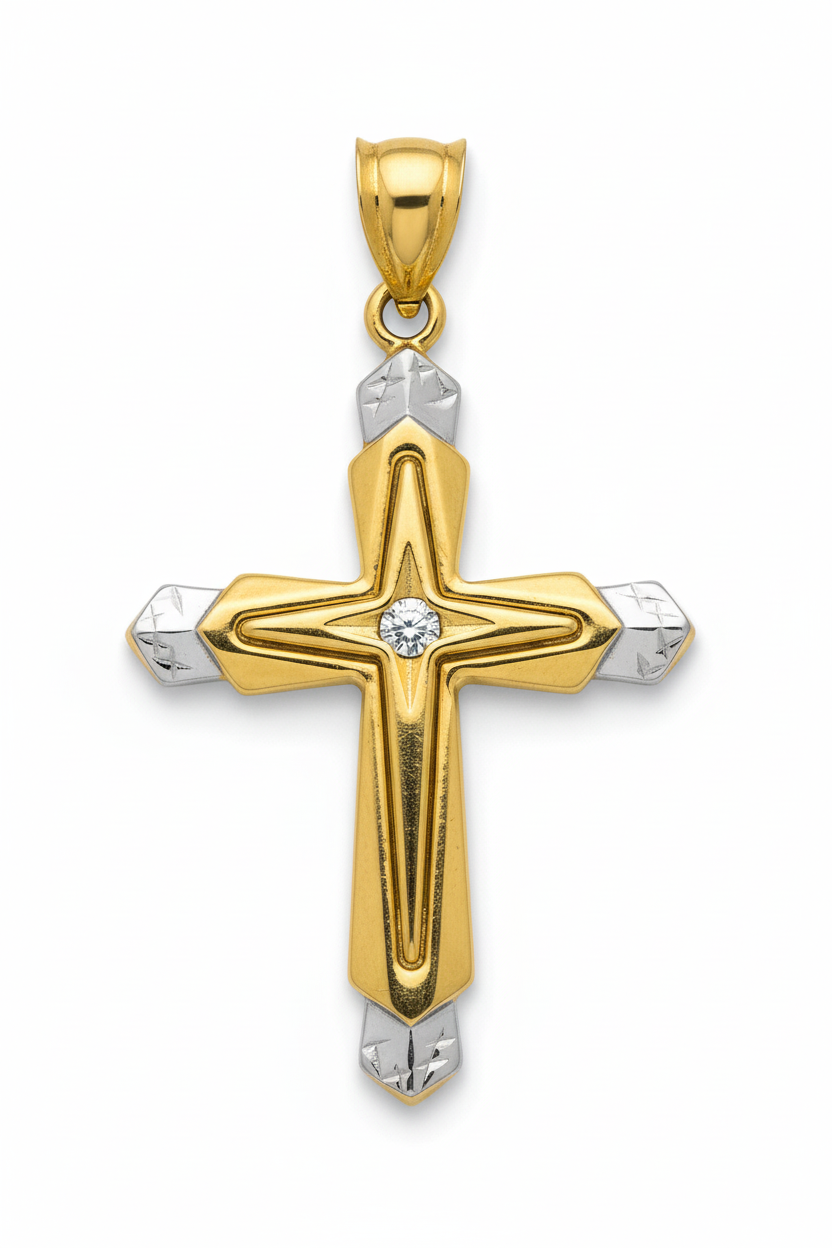 10K Cross Pendant