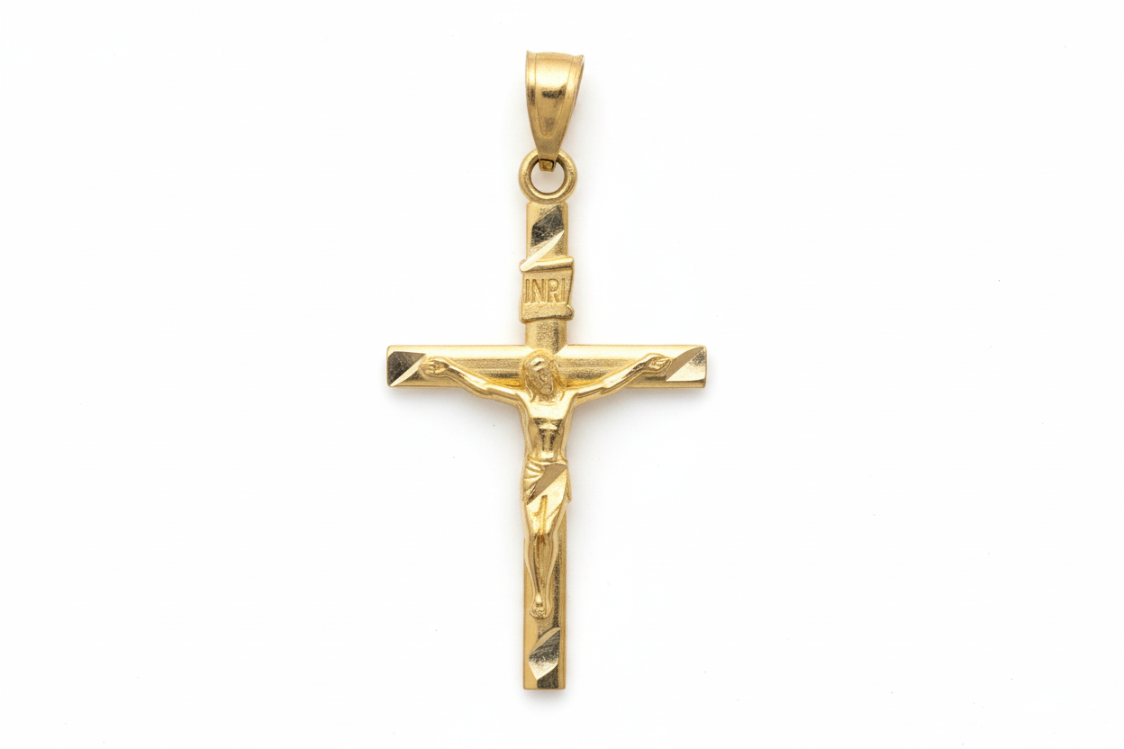 10K Crucifix Pendant