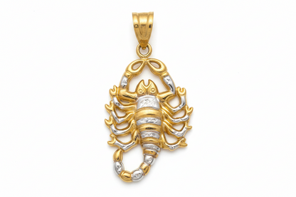 10K Gold Scorpion Pendant