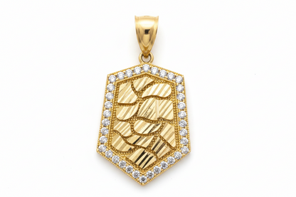 10K Gold Nugget Pendant