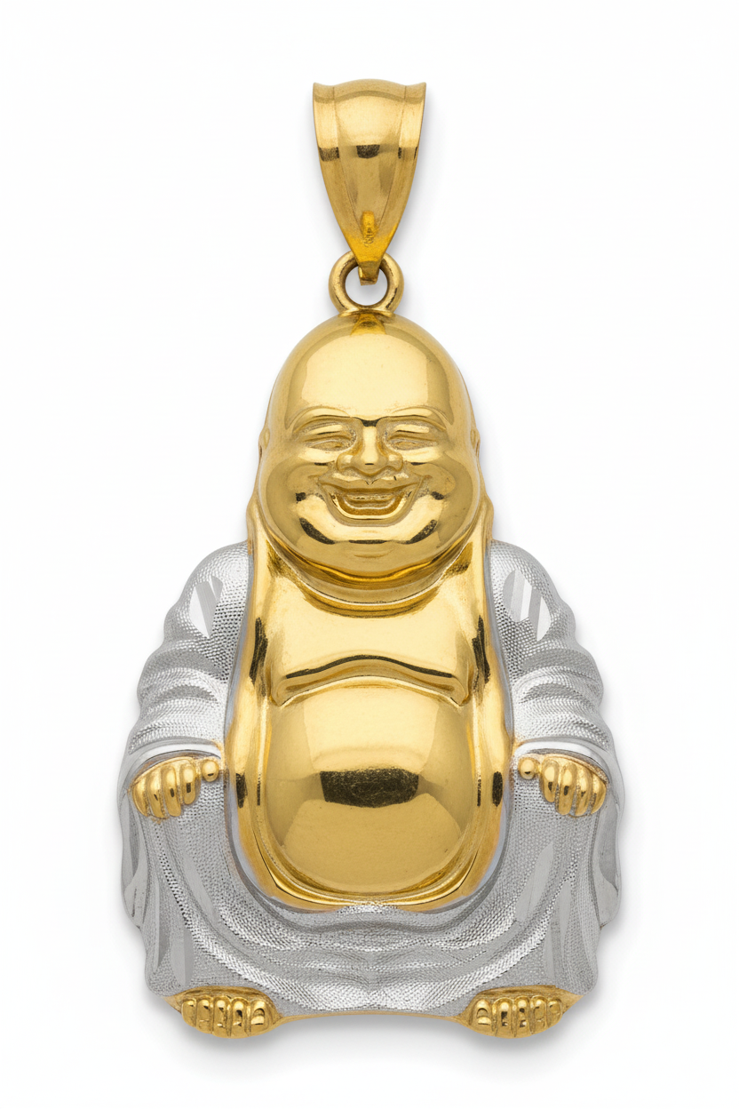 10K Gold Buddha Pendant