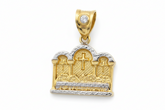 10K Gold Last Supper Pendant