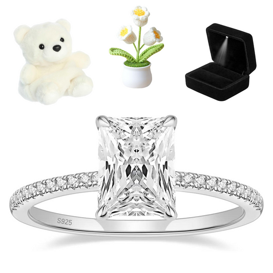 Silver Radiant Promise Ring