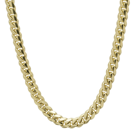 10K Yellow Gold Miami Cuban Chain Necklace