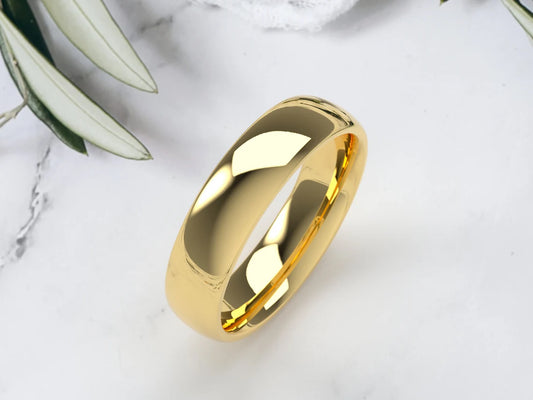 10K Yellow Gold 5MM Wedding Band