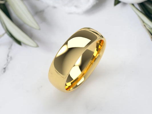 10K Yellow Gold 6MM Wedding Band