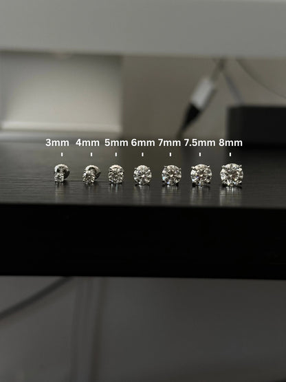 Sterling Silver Moissanite Earrings