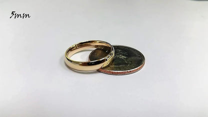 10K Yellow Gold 5MM Wedding Band