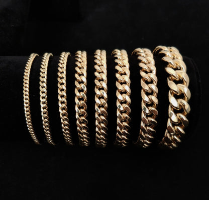 10K Yellow Gold Miami Cuban Bracelet
