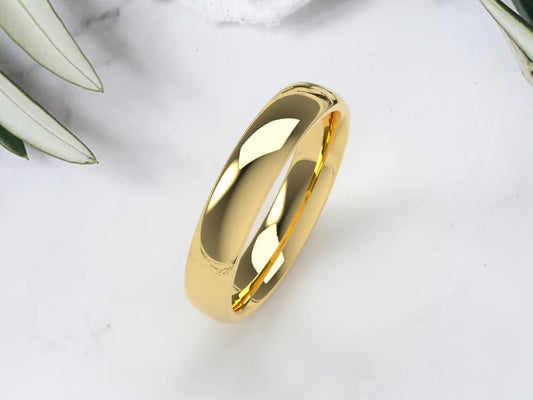 10K Yellow Gold 4MM Wedding Band