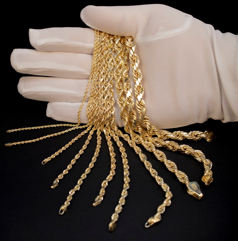10K Yellow Gold Rope Anklet