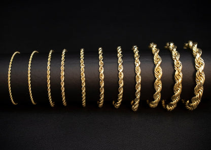 10K Yellow Gold Rope Anklet