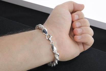 925 Sterling Silver Rope Bracelet