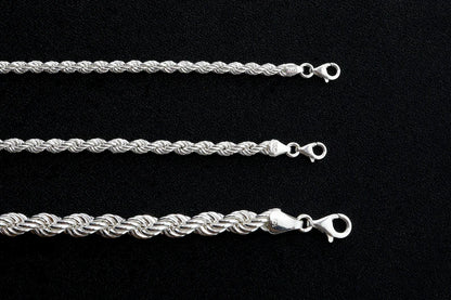 925 Sterling Silver Rope Bracelet